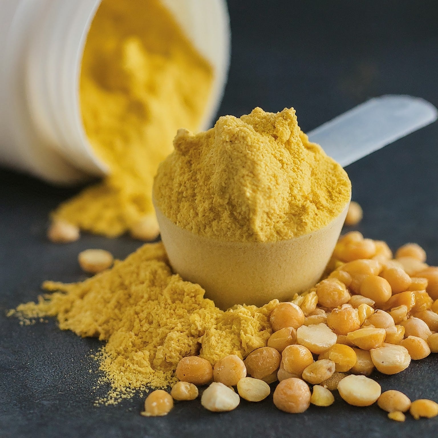 Yellow pea protein is a plant-based protein and a more sustainable option