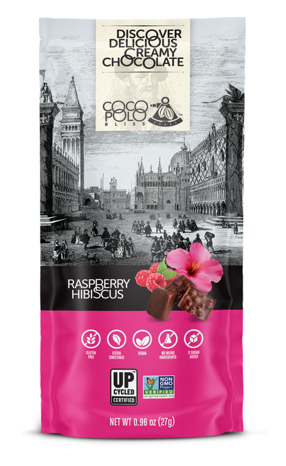 Fruity Hibiscus Raspberry Chocolate – Pack of 3 Chocolate Bars